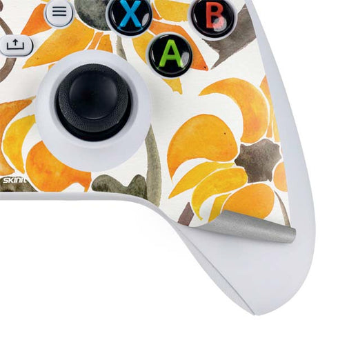 Cat Coq Yellow Sunflower Xbox Series S Controller Skin